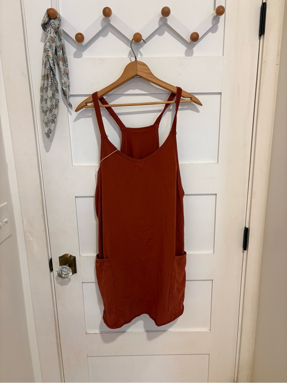 Rust Red Women's Romper Jumpsuit